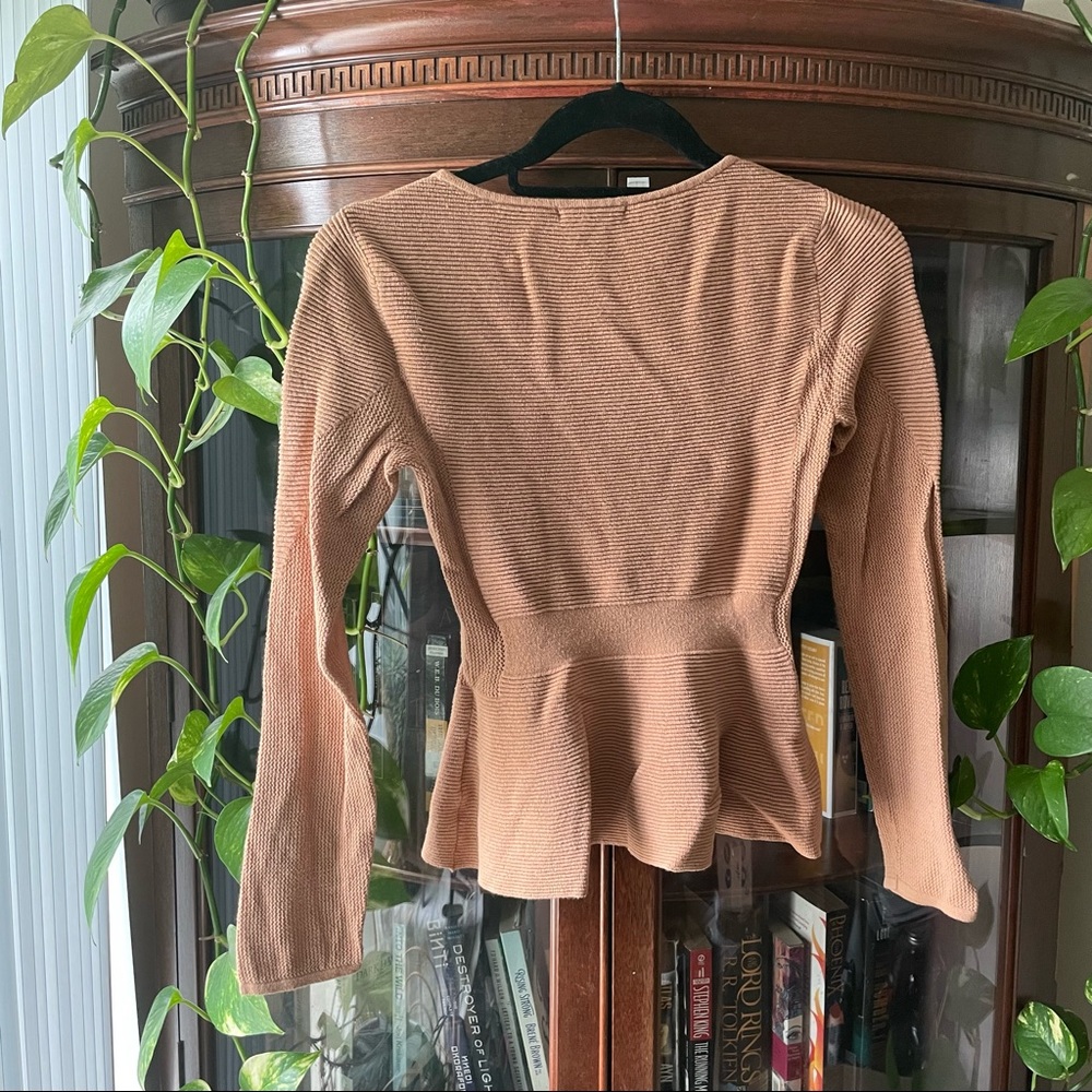 Bar III peplum sweater - Picture 4 of 5